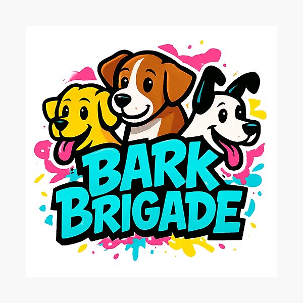Item preview, Bark Brigade Graffiti Logo – Fun Dog Vibes designed and sold by OwnYourMood.