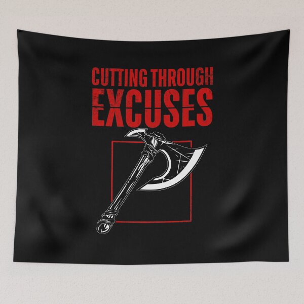 Item preview, Cutting Through Excuses – Motivation for Go-Getters & Gym Warriors designed and sold by ObsidianDaz.