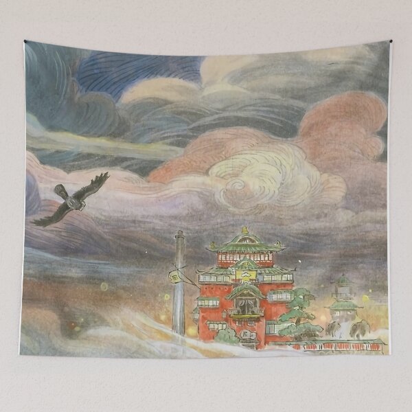 Item preview, Cute kawaii art girl kiki's go -%[ghiblis]%- flying away dawn designed and sold by Wenddys.