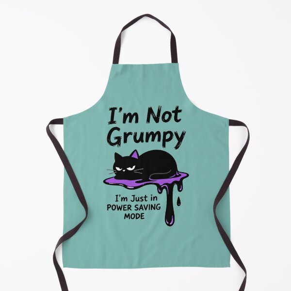 Item preview, Funny Melting Black Cat Power Saving Mode designed and sold by GrafTeesLab.