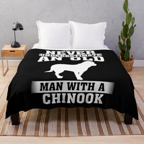 Item preview, Never Underestimate an Old Man with Chinook designed and sold by CosmoKitsch.