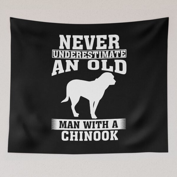 Item preview, Never Underestimate an Old Man with Chinook designed and sold by CosmoKitsch.