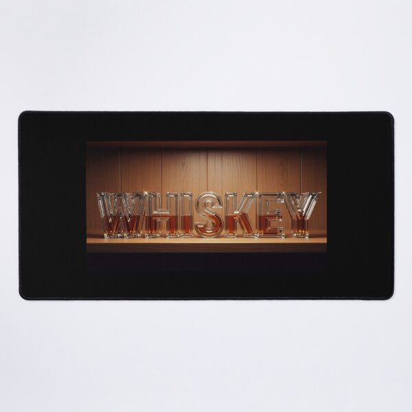 Item preview, Whiskey sign on the wooden bar counter designed and sold by stereonut.