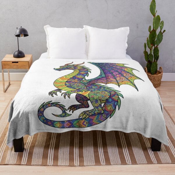 Item preview, Colorful Standing Dragon designed and sold by PaintedbyCarol.