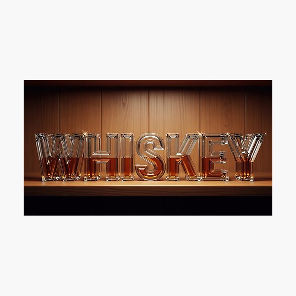 Artikelvorschau, Whiskey-Schild auf der hölzernen Bartheke entworfen und verkauft von stereonut.