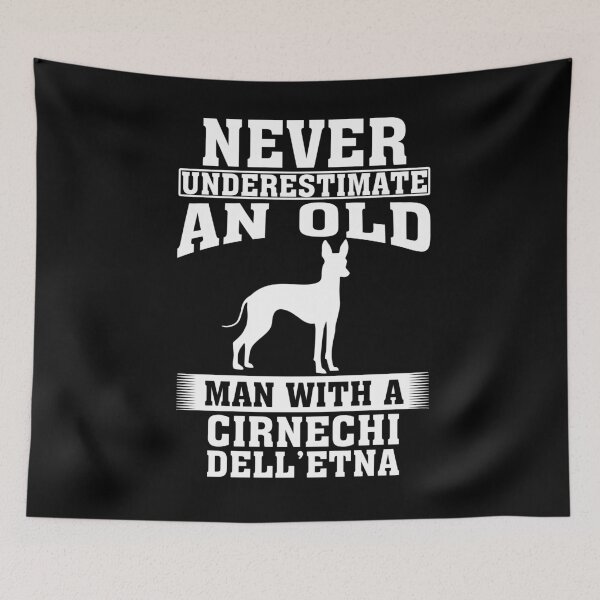 Item preview, Never Underestimate an Old Man with Cirnechi dell’Etna designed and sold by CosmoKitsch.
