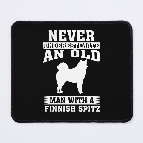 Item preview, Never Underestimate an Old Man with Finnish Spitz designed and sold by CosmoKitsch.