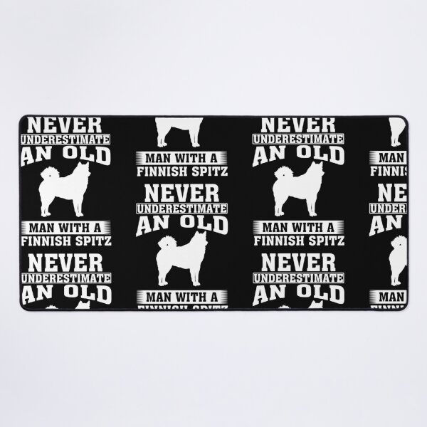 Item preview, Never Underestimate an Old Man with Finnish Spitz designed and sold by CosmoKitsch.