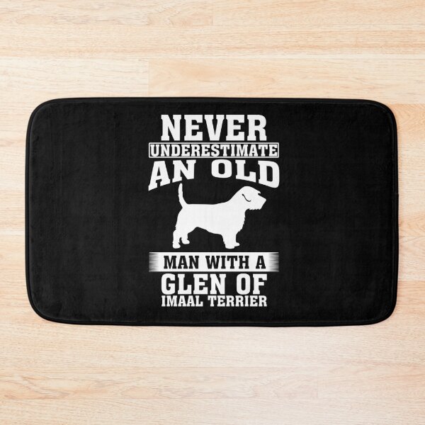 Item preview, Never Underestimate an Old Man with Glen of Imaal Terrier designed and sold by CosmoKitsch.