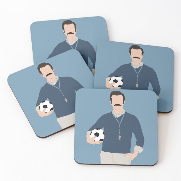 Artikelvorschau, Fan-Art-Porträtillustration von Coach Ted Lasso entworfen und verkauft von Still Silhouette.