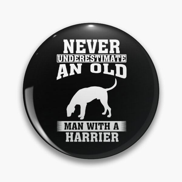 Item preview, Never Underestimate an Old Man with Harrier designed and sold by CosmoKitsch.