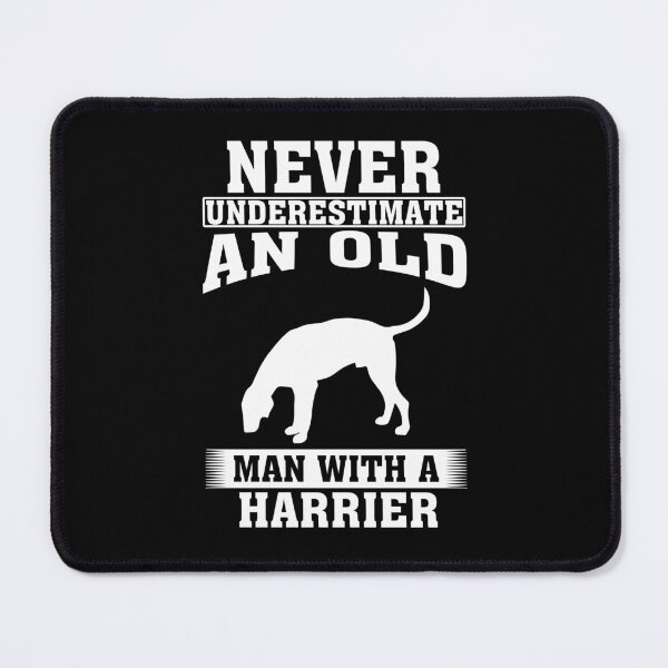 Item preview, Never Underestimate an Old Man with Harrier designed and sold by CosmoKitsch.