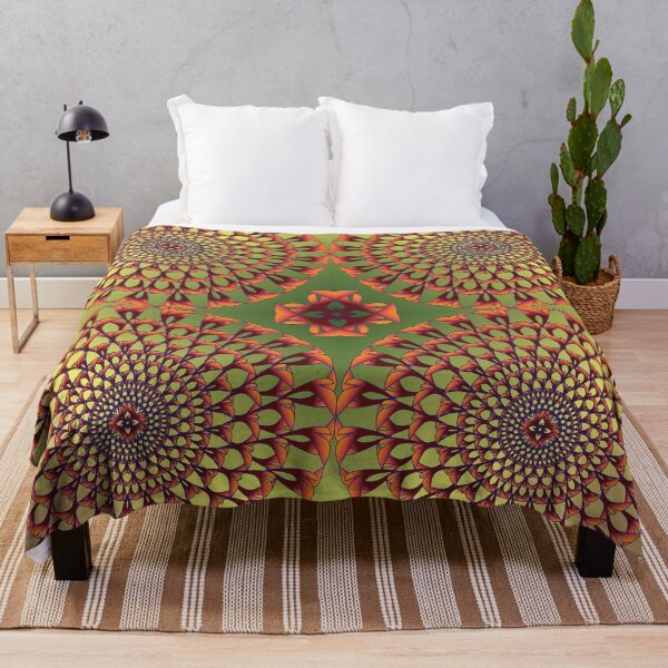 Item preview, Golden Quartet Leaf Mandala Pattern designed and sold by OIL Pattern Design .