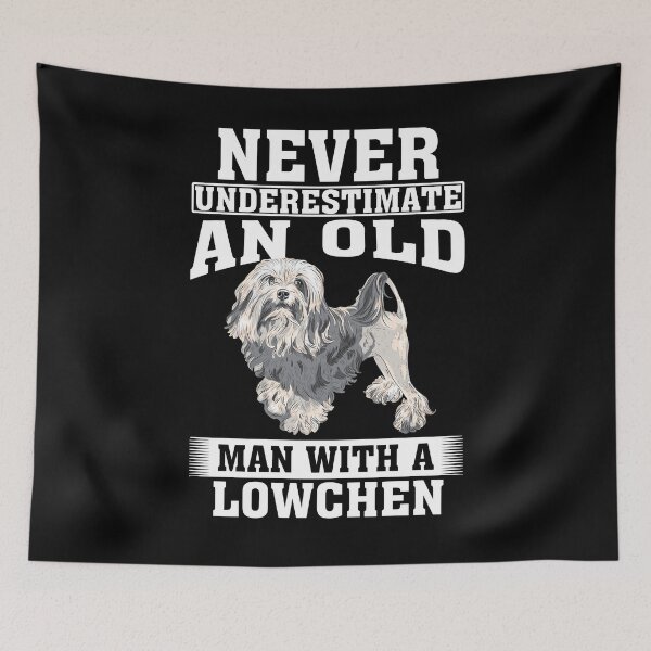 Item preview, Never Underestimate an Old Man with Lowchen designed and sold by CosmoKitsch.