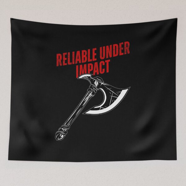 Item preview, Reliable Under Impact – Bold Axe Design for the Unbreakable Mindset designed and sold by ObsidianDaz.