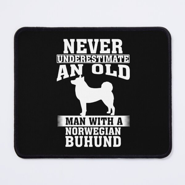 Item preview, Never Underestimate an Old Man with Norwegian Buhund designed and sold by CosmoKitsch.