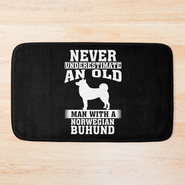 Item preview, Never Underestimate an Old Man with Norwegian Buhund designed and sold by CosmoKitsch.