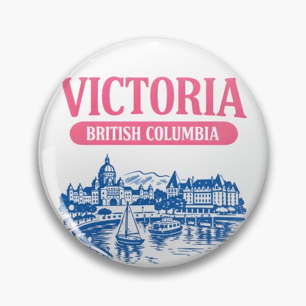 Item preview, Victoria BC British Columbia Canada Pastel Skyline Landscape  designed and sold by HowToCanadian.