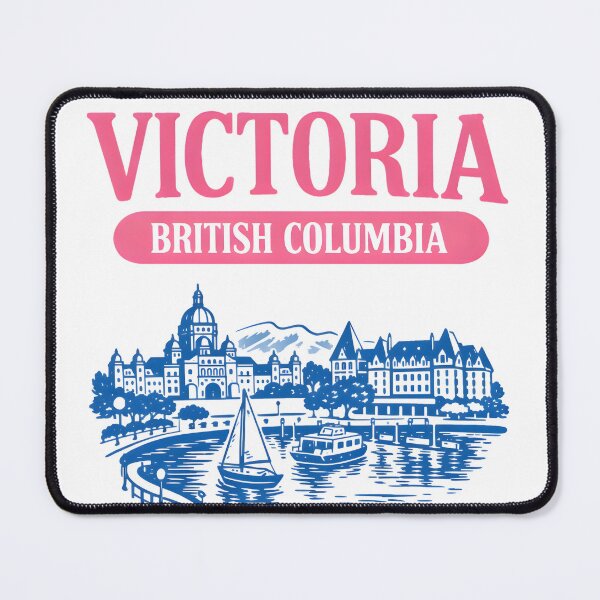 Item preview, Victoria BC British Columbia Canada Pastel Skyline Landscape  designed and sold by HowToCanadian.