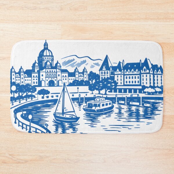 Item preview, Victoria BC British Columbia Canada Pastel Skyline Landscape  designed and sold by HowToCanadian.