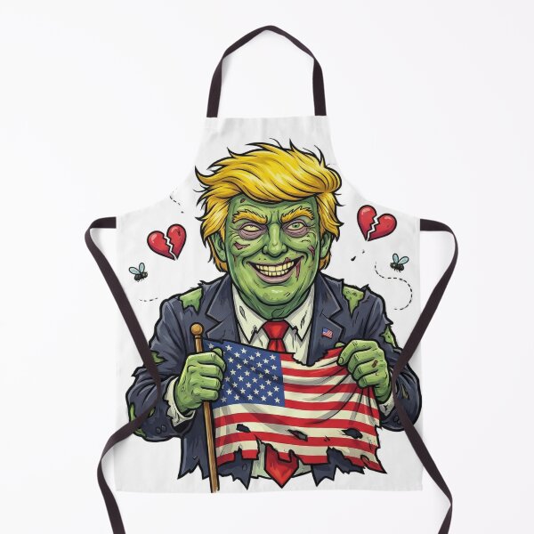 Item preview, Zombie Trump Torn US Flag Art designed and sold by KYVA Brand.