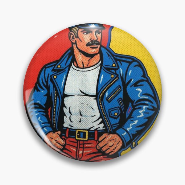 Item preview, Gay Leather Daddy Biker Go Hard Or Go Home Tom of Finland Tribute Pop Art Pride Graphic Design designed and sold by ItsAKinkThing.