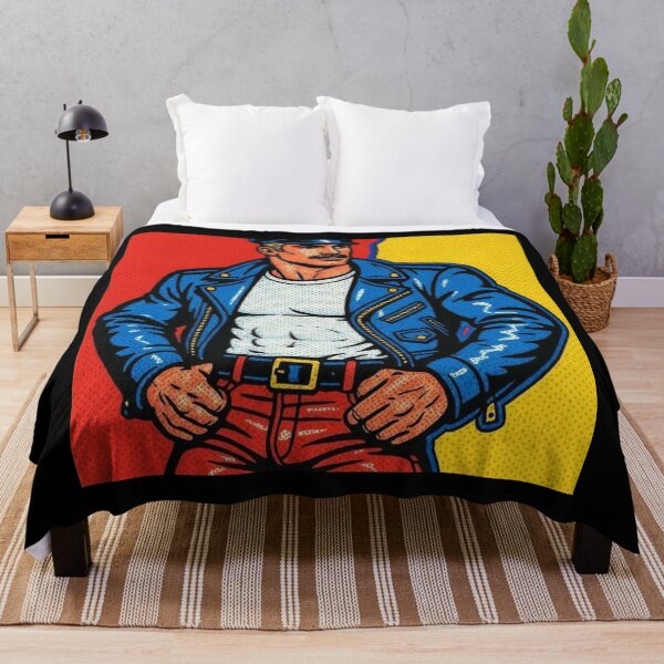 Item preview, Gay Leather Daddy Biker Go Hard Or Go Home Tom of Finland Tribute Pop Art Pride Graphic Design designed and sold by ItsAKinkThing.