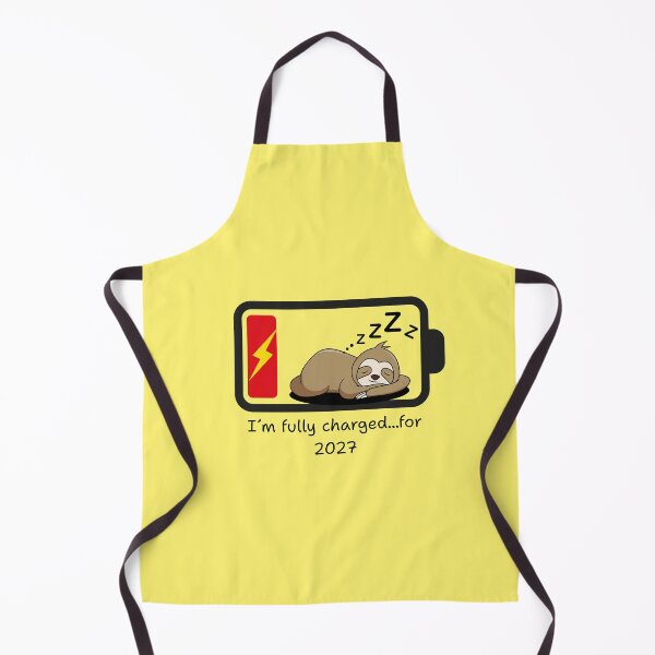 Item preview, Fully charged for 2027- Funny sloth introvert sticker designed and sold by Lynxaria.