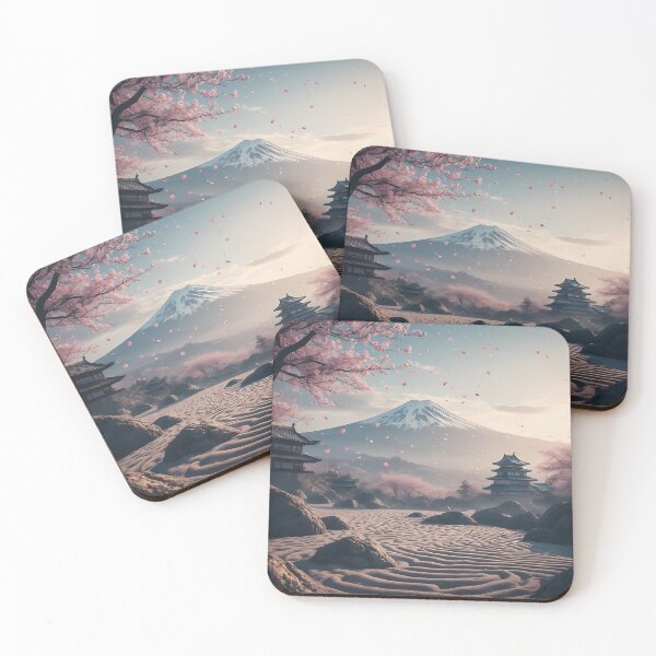 Item preview, Zen Garden Sanctuary: Mt. Fuji and Sakura Dreams designed and sold by TheDreamsMaker.