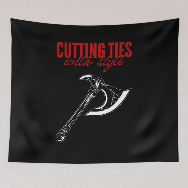 Item preview, Cutting Ties With Style – Bold Axe Graphic with Attitude designed and sold by ObsidianDaz.
