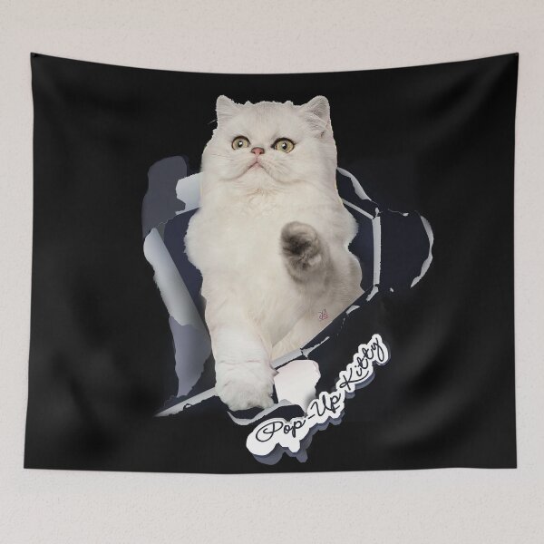 Item preview, Pop-Up Cat - Persian White Cat  (by ACCI) designed and sold by VanyssaGraphics.