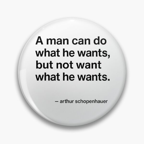 Item preview, Freedom and Will – Schopenhauer Philosophy (Black Font) designed and sold by TshirtsLabs.