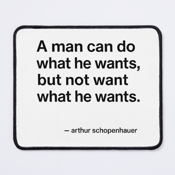 Item preview, Freedom and Will – Schopenhauer Philosophy (Black Font) designed and sold by TshirtsLabs.
