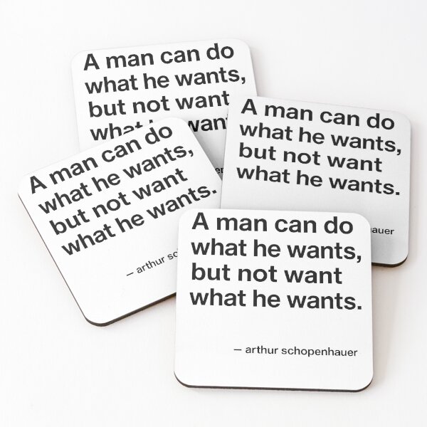Item preview, Freedom and Will – Schopenhauer Philosophy (Black Font) designed and sold by TshirtsLabs.