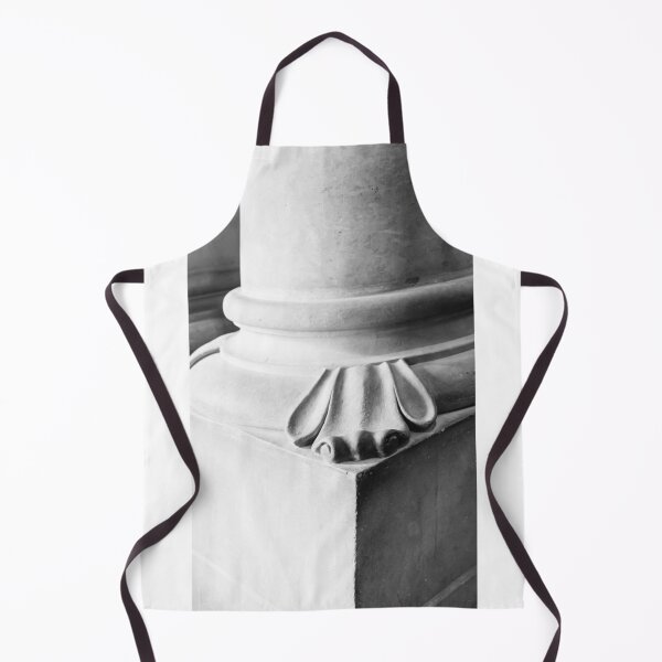 Item preview, Classical Architectural Column Base Detail in Monochrome with Ornate Draped Motif designed and sold by Nmallia.