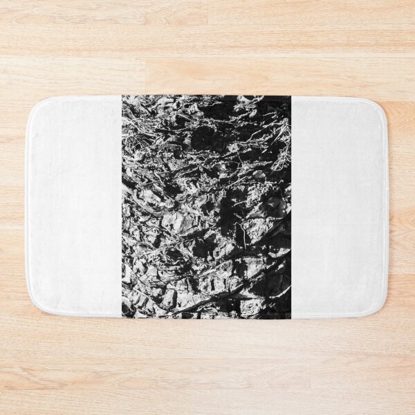 Item preview, Close-Up Black And White Tree Bark Texture With Knotted, Weathered Wood Details designed and sold by Nmallia.