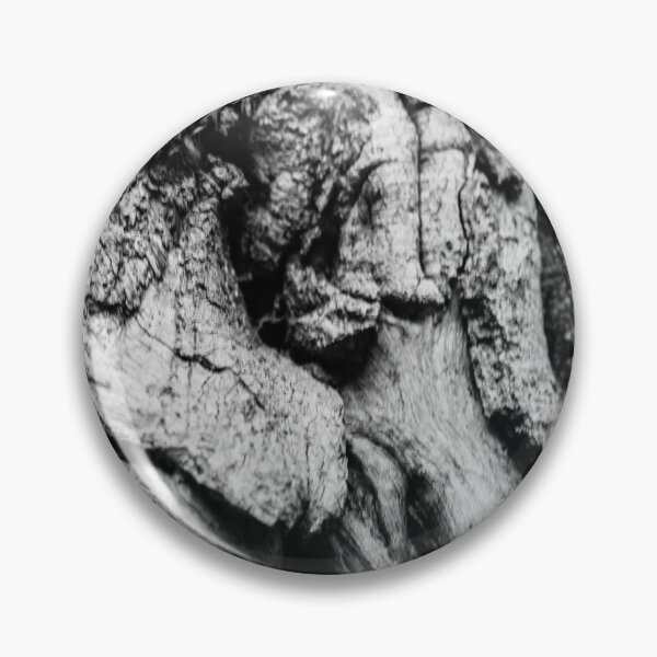 Item preview, Close-Up Black And White Tree Bark Texture With Knotted, Weathered Wood Details designed and sold by Nmallia.
