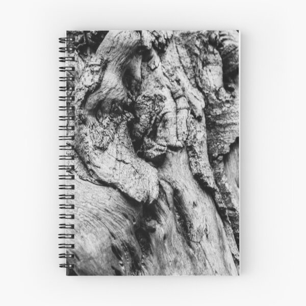 Item preview, Close-Up Black And White Tree Bark Texture With Knotted, Weathered Wood Details designed and sold by Nmallia.