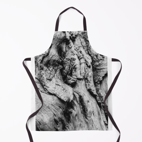Item preview, Close-Up Black And White Tree Bark Texture With Knotted, Weathered Wood Details designed and sold by Nmallia.