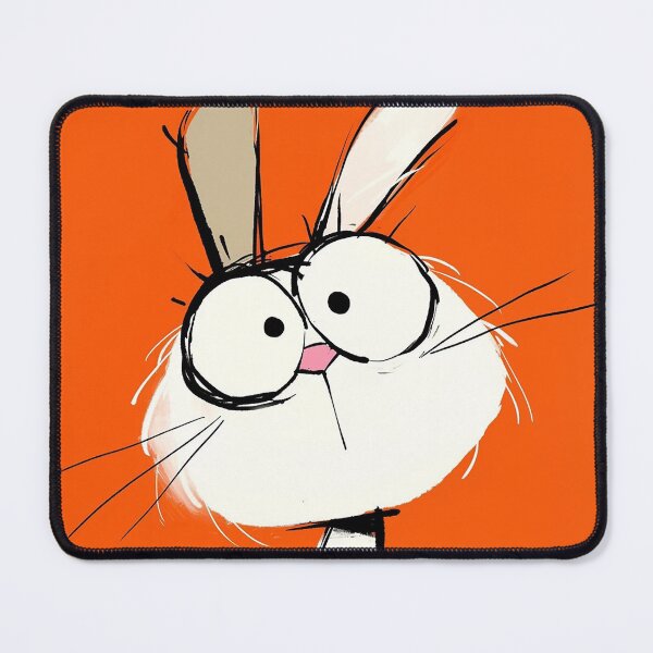 Item preview, Rabbit with bubble eyes designed and sold by 516 Studio.