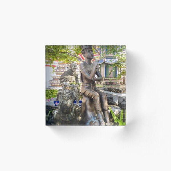 Reusi Dat Ton statue at Wat Pho Acrylic Block