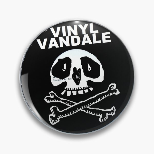 Item preview, VINYL VANDALE with skull and bones designed and sold by ZoffArt-Shop.