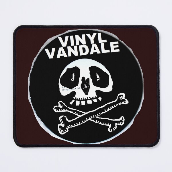 Item preview, VINYL VANDALE with skull and bones designed and sold by ZoffArt-Shop.