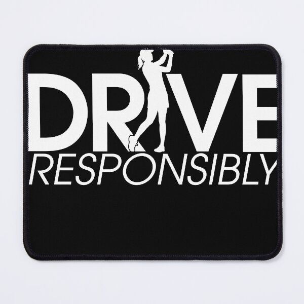 Item preview, Funny Golf Drive Responsibly T-Shirt - Woman Golfer Silhouette Pun Tee designed and sold by SaltCreatives.