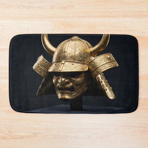 Item preview, Golden Shogun - Samurai Helmet & War Mask designed and sold by Neon Nature Studio.