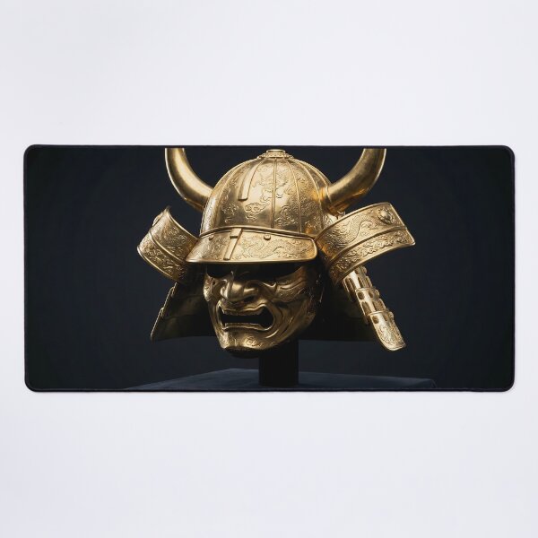 Item preview, Golden Shogun - Samurai Helmet & War Mask designed and sold by Neon Nature Studio.
