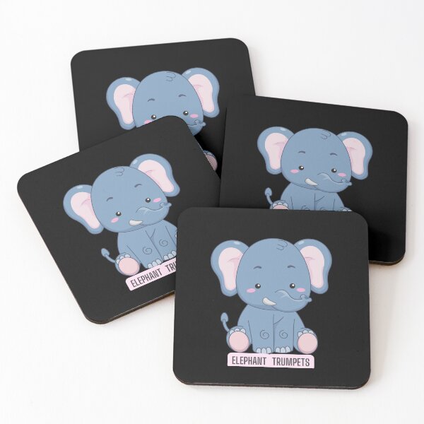 Item preview, The Elephant Says Trumpet - Cute Jungle Sound Onomatopoeia - Elephant Nursery & Teacher Art designed and sold by Surabhi Jain.