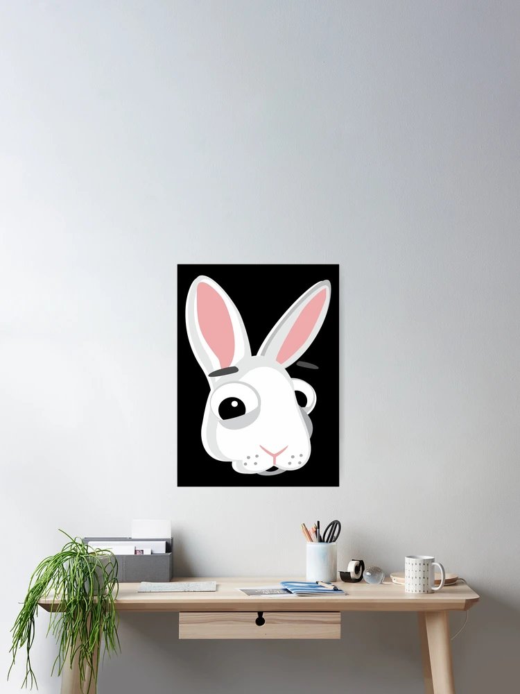 Thumbnail 2 of 3, Poster, Comic Rabbit designed and sold by Carl's Clothing.