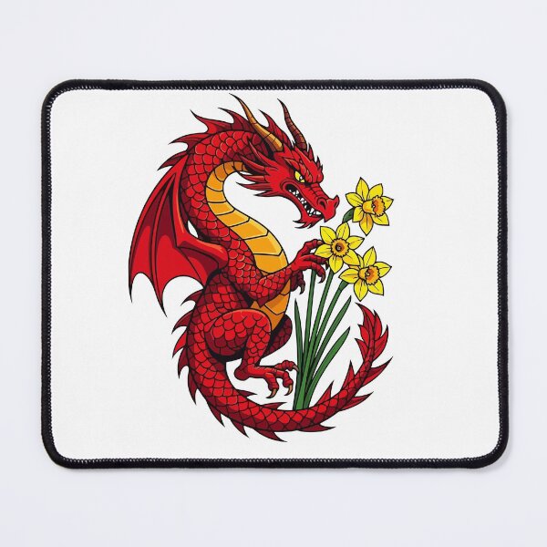 Item preview, Red Dragon And Daffodils Design designed and sold by taiche.