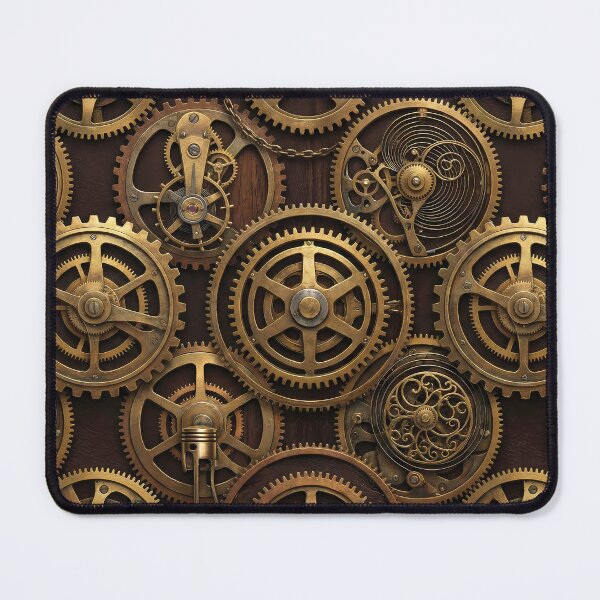 Item preview, Clockwork Infinite - Steampunk Gears Pattern designed and sold by Neon Nature Studio.